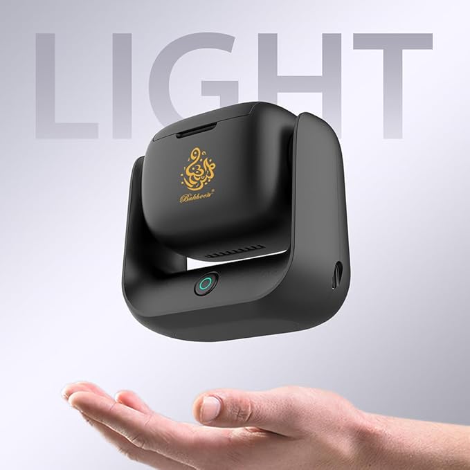 Rotational Electric Incense Burner – Automatic Bakhoor Burner with 360° Rotation | Smokeless, Elegant Home Fragrance Diffuser